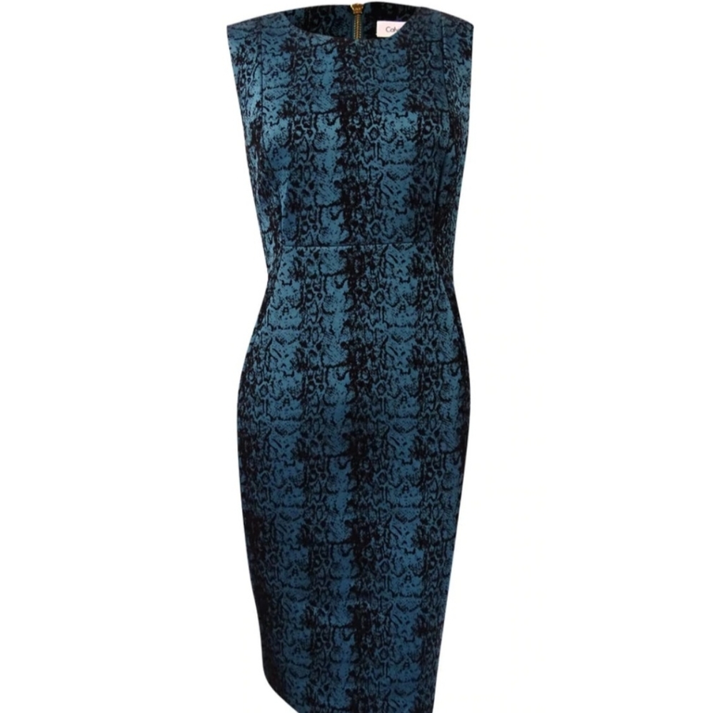 Calvin Klein Women's Flocked Sheath Dress